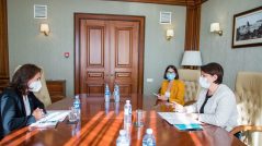 Prime Minister Gavrilița Met the European Bank for Reconstruction and Development Representative in Moldova, Angela Sax