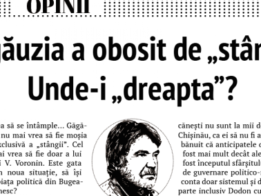 EDITORIAL: Găgăuzia is Tired of the Left. Where are the Forces of the Right?