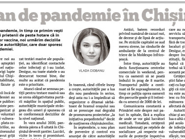 A Year of Pandemic in Chișinău