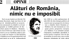 EDITORIAL: Together with Romania, Nothing is Impossible