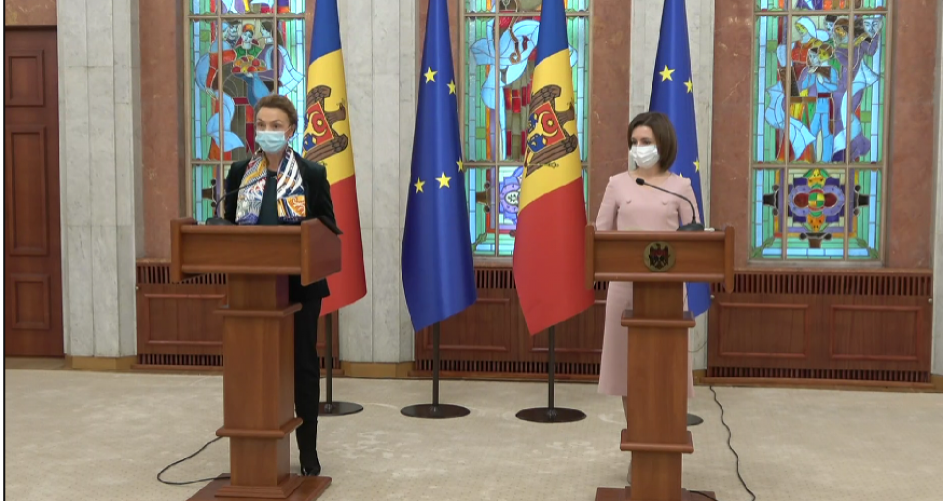 President Maia Sandu and the Secretary General of the Council of Europe, Marija Pejčinović Burić, Held a Joint Press Conference