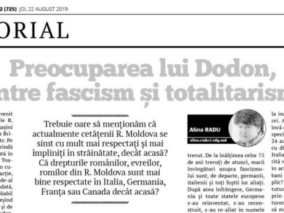 Dodon’s concern, between fascism and totalitarianism