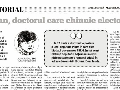 Ștefan Gațcan, the Doctor Who Taunts the Electorate