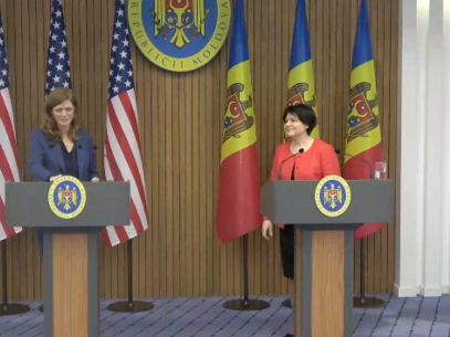 Prime Minister Natalia Gavrilița and the USAID administrator, Samantha Power, Held a Press Conference after Their Meeting in Chișinău