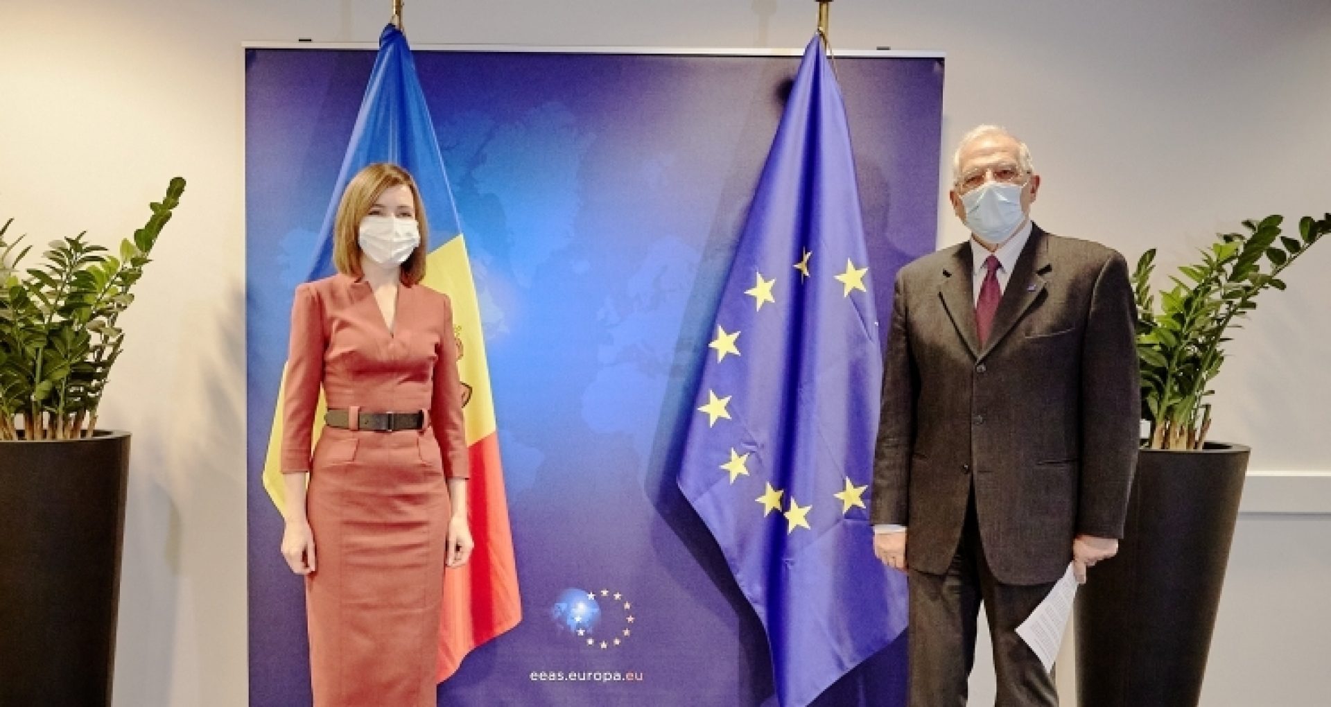 Maia Sandu Meets Josep Borrell, High Representative of the European Union for Foreign Affairs and Security Policy, Vice-President of the European Commission