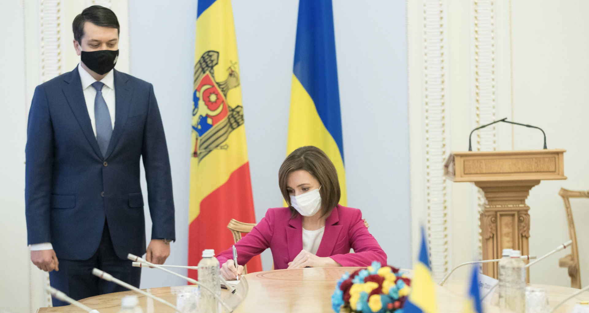 Moldova’s President Meets the President of the Ukrainian Parliament and the Ukrainian Prime Minister