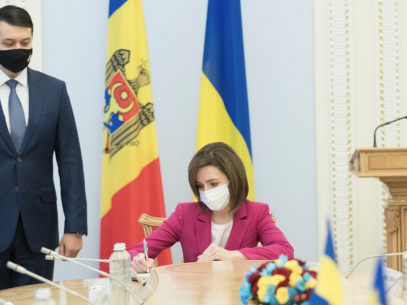 Moldova’s President Meets the President of the Ukrainian Parliament and the Ukrainian Prime Minister