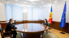 Maia Sandu Meets with the Head of the OSCE Mission to Moldova, Claus Neukirch