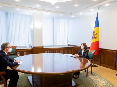 Maia Sandu Meets with the Head of the OSCE Mission to Moldova, Claus Neukirch