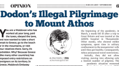 Dodon’s Illegal Pilgrimage To Mount Athos