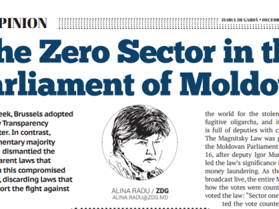 The Zero Sector in the Parliament of Moldova