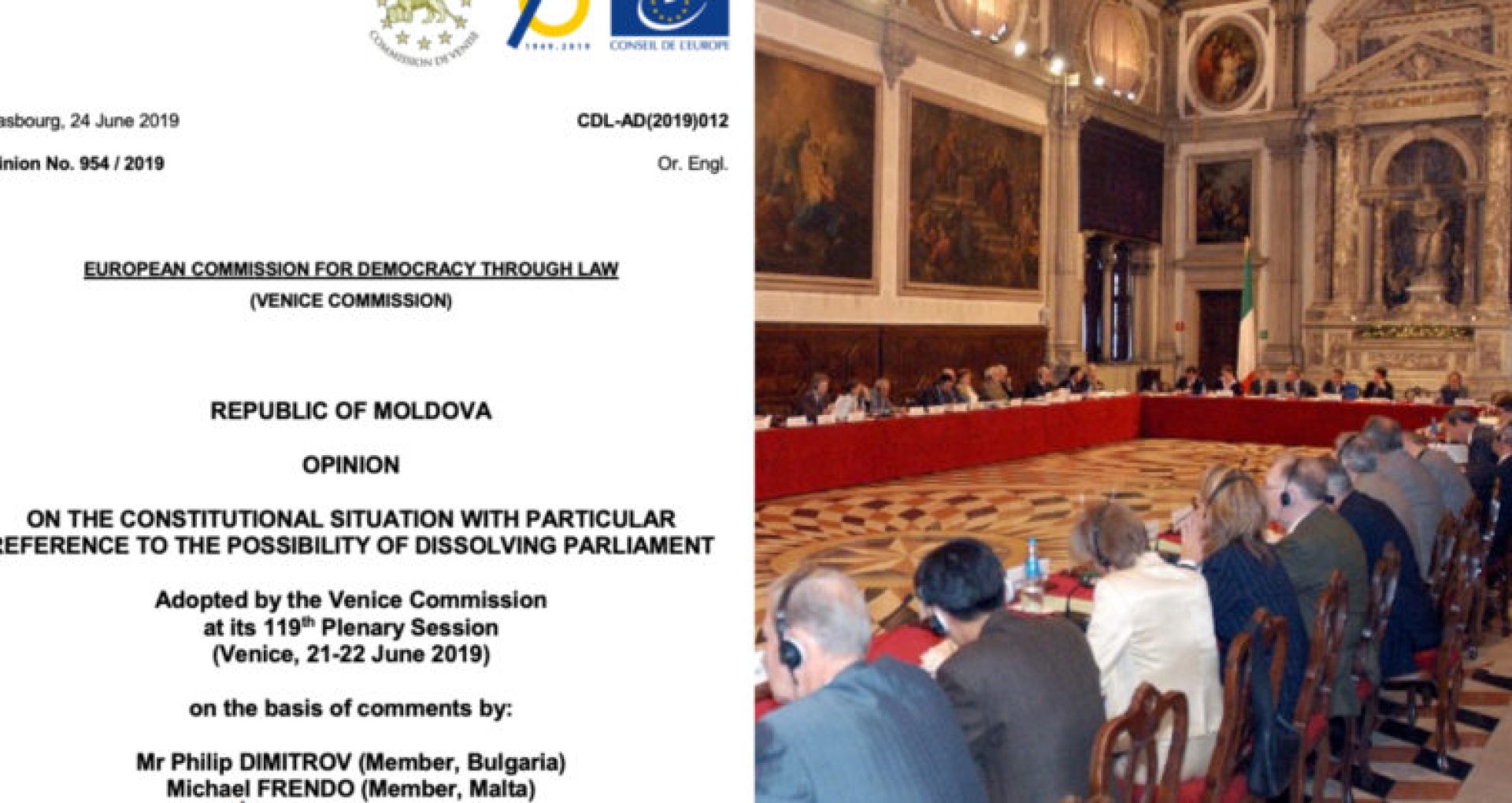 DOC / Full Venice Commission Opinion: the instability was caused by coordinated action at extreme speed between PDM and CC