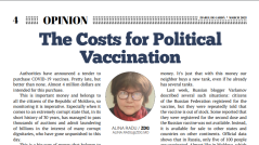 The Costs for Political Vaccination