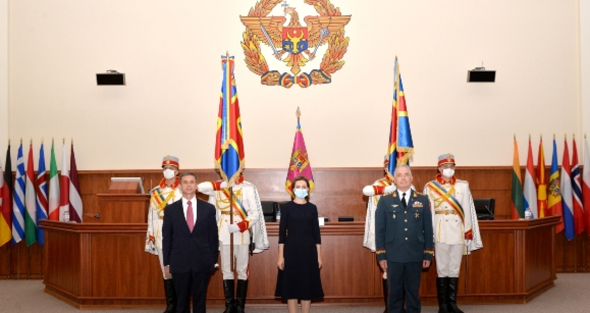 Romanian Minister of Defense Nicolae Ciucă Congratulates His Moldovan Counterpart Anatolie Nosatîi, After the Inauguration of the New Government