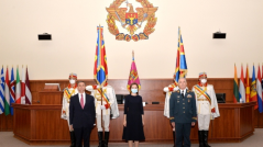 Romanian Minister of Defense Nicolae Ciucă Congratulates His Moldovan Counterpart Anatolie Nosatîi, After the Inauguration of the New Government