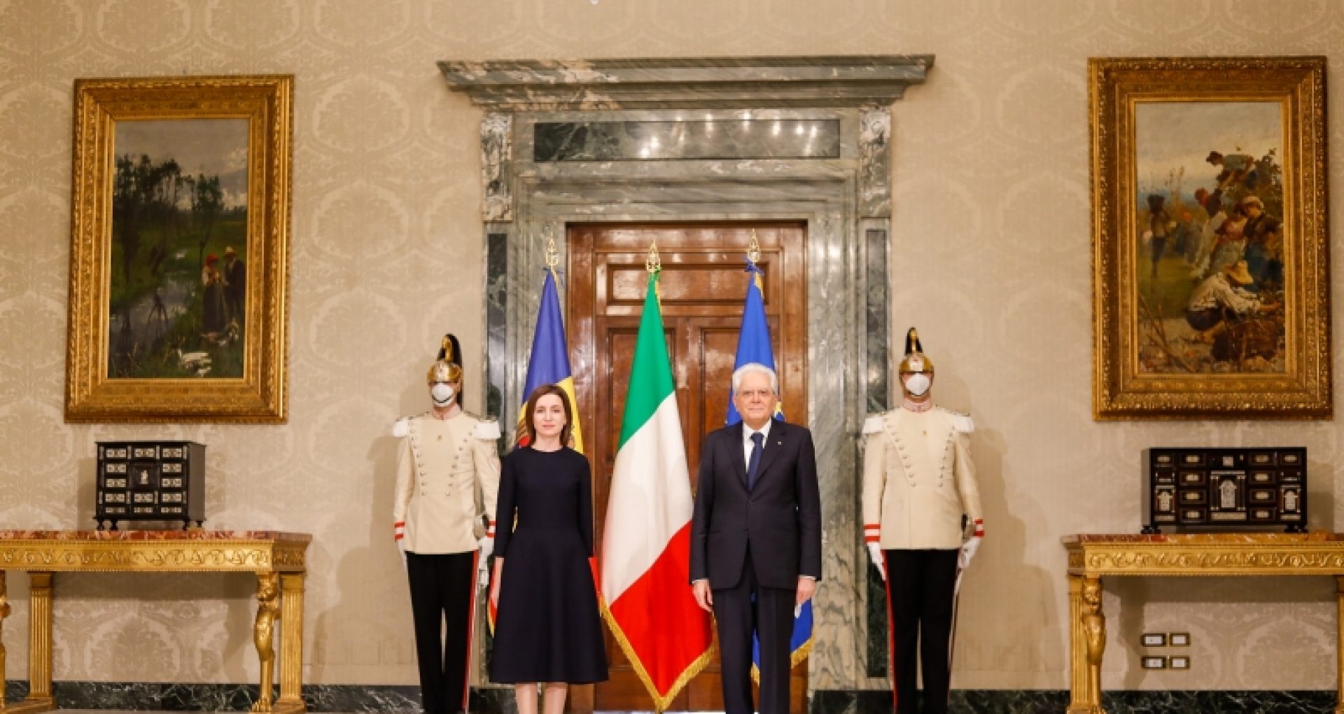 President Sandu Meets Italian President Sergio Mattarella on Her Official Visit to Rome