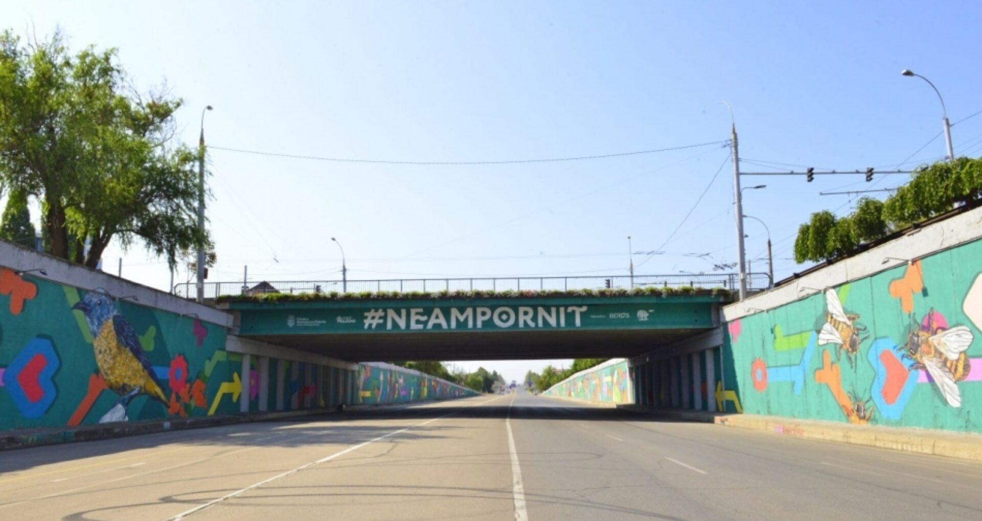 Mural Painting under Chisinau Bridge to Mark National Touristic Campaign in Moldova