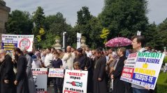 Priests and Believers Protest Against Compulsory Vaccination