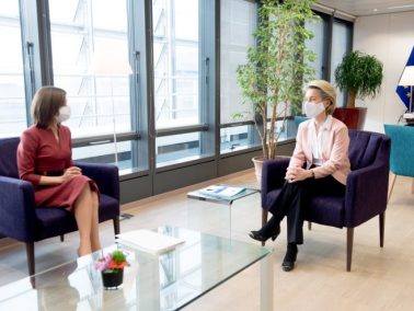 Maia Sandu Meets the President of the European Commission, Ursula von der Leyen