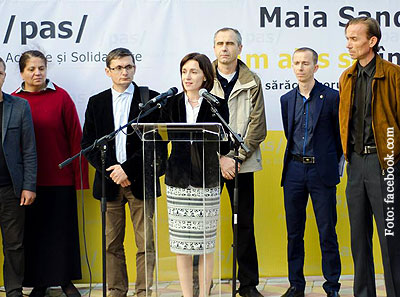 Maia Sandu a fost aleasă în funcția de președintă a PAS la începutul anului 2016