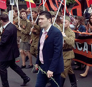 Dinari Cojocaru la o manifestare publică a PSRM